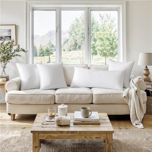 20 x 20 Pillow Inserts (Set of 2) -Throw Pillows for Couch Sofa - Picture 3 of 7